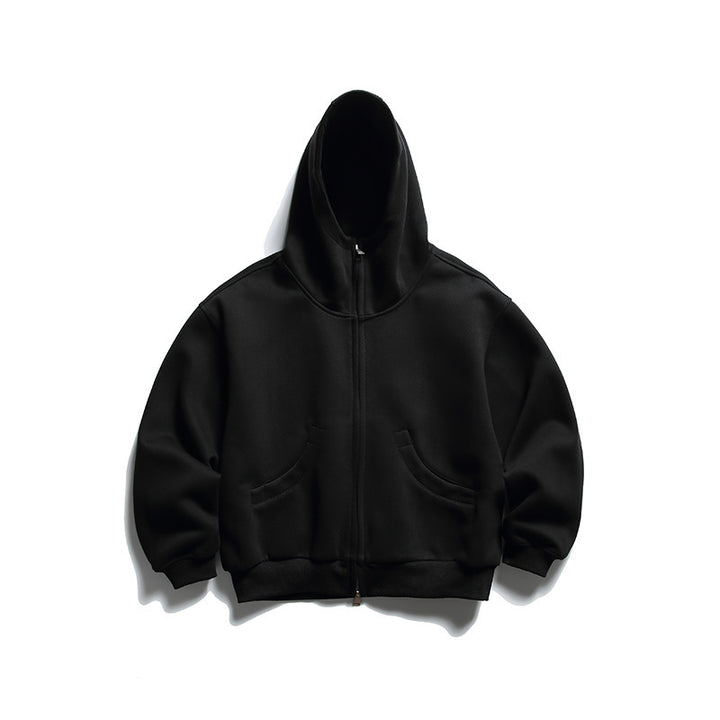 Unisex Oversize Zip-Hoodie mit hohem Kragen und Kängurutaschen Echo Archiv