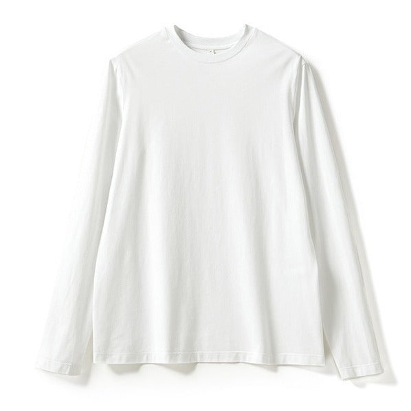 Damen Langarm-Basicshirt aus Bio-Baumwolle mit Rundhalsausschnitt und schmaler Passform Echo Archiv