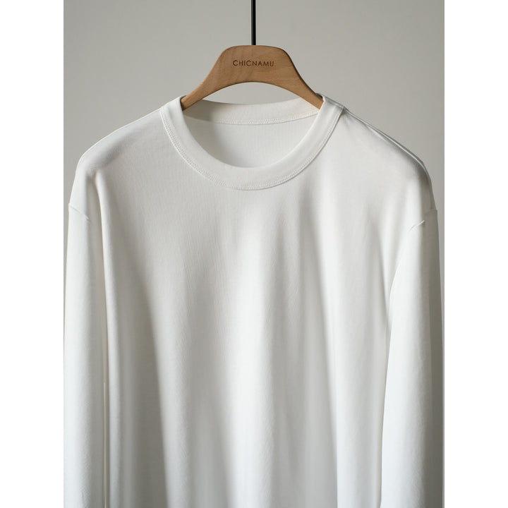 Damen Bequeme Langarm-T-Shirt Echoarchiv