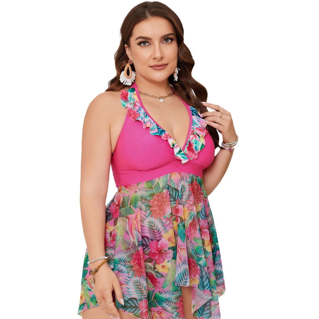 Damen Strandkleid mit floralem Überwurf Echo Archiv