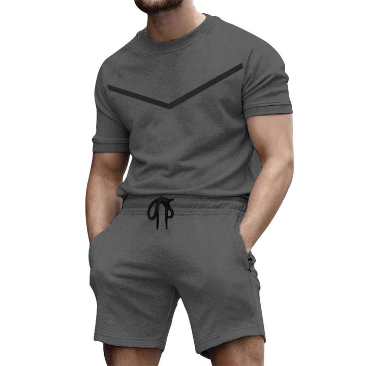 Herren Sportliches Kurzarmset mit elastischem Bund und seitlichen Taschen Echoarchiv