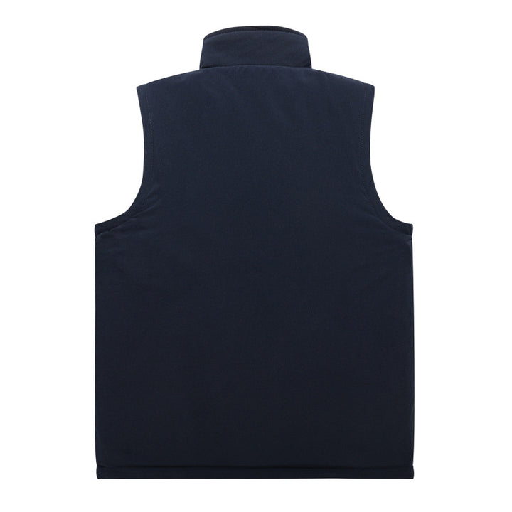 Herren Winddichte Softshell-Weste mit hochflorigem Fleece-Innenfutter, Stehkragen und verdeckten Eingrifftaschen – Marzano