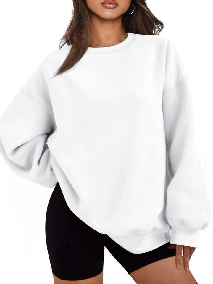 Damen nan Boxy-Crewneck-Sweat mit extraweiter Passform, Raglanärmeln und weichem Fleece-Innenfutter Echo Archiv