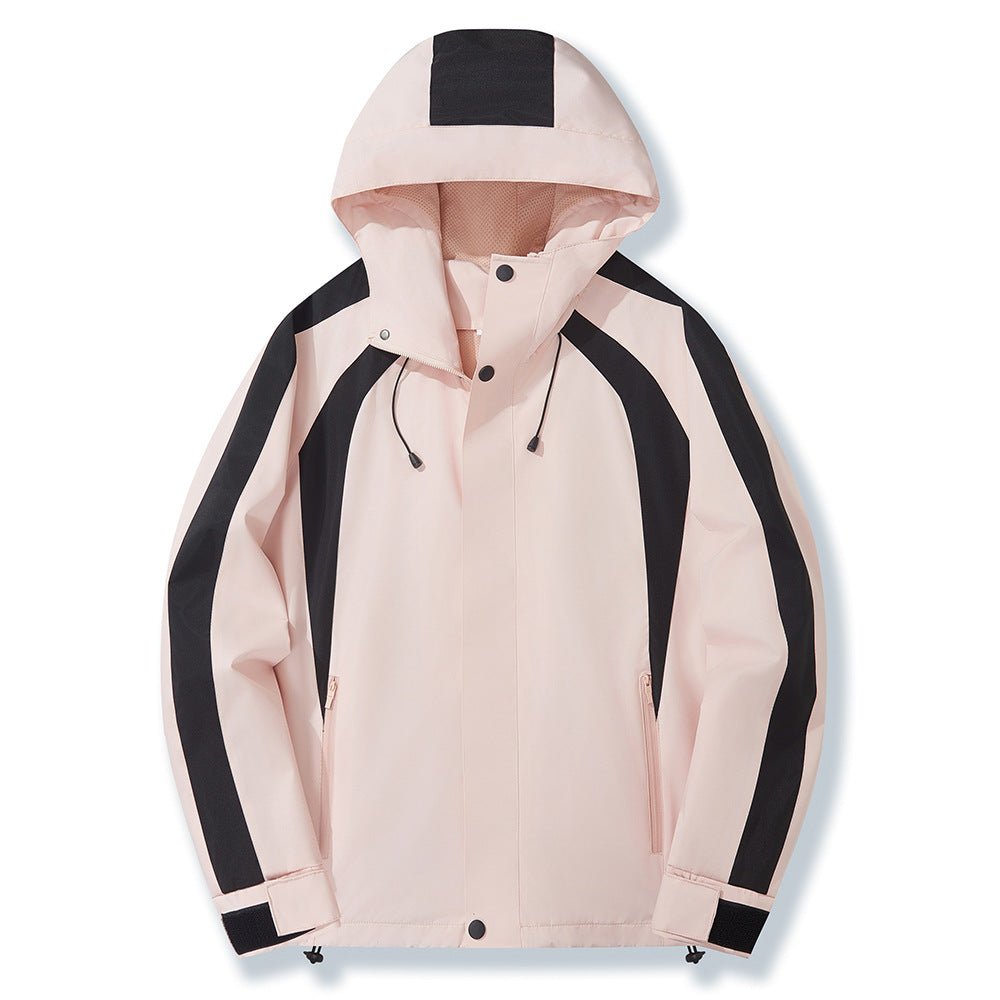 Herren wetterfeste Funktionsjacke mit verstellbarem Kapuzenkragen und Atmungsaktivität Echoarchiv