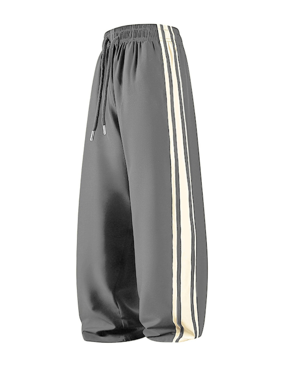 Damen Weite Trackpants mit Tunnelzugbund und seitlichen Kontraststreifen Echo Archiv