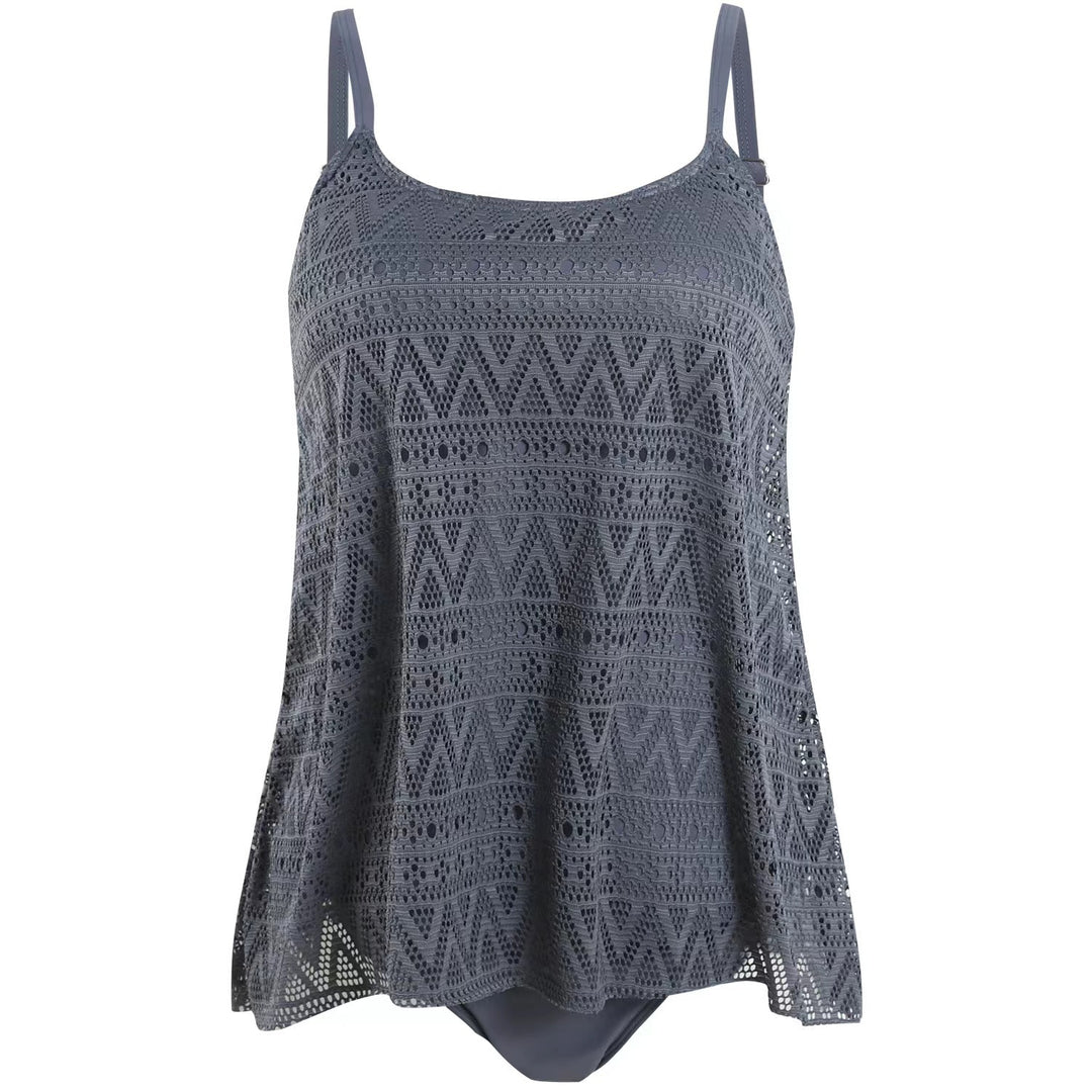 Damen elegantes Strandtop mit modischem Lochmuster Echo Archiv