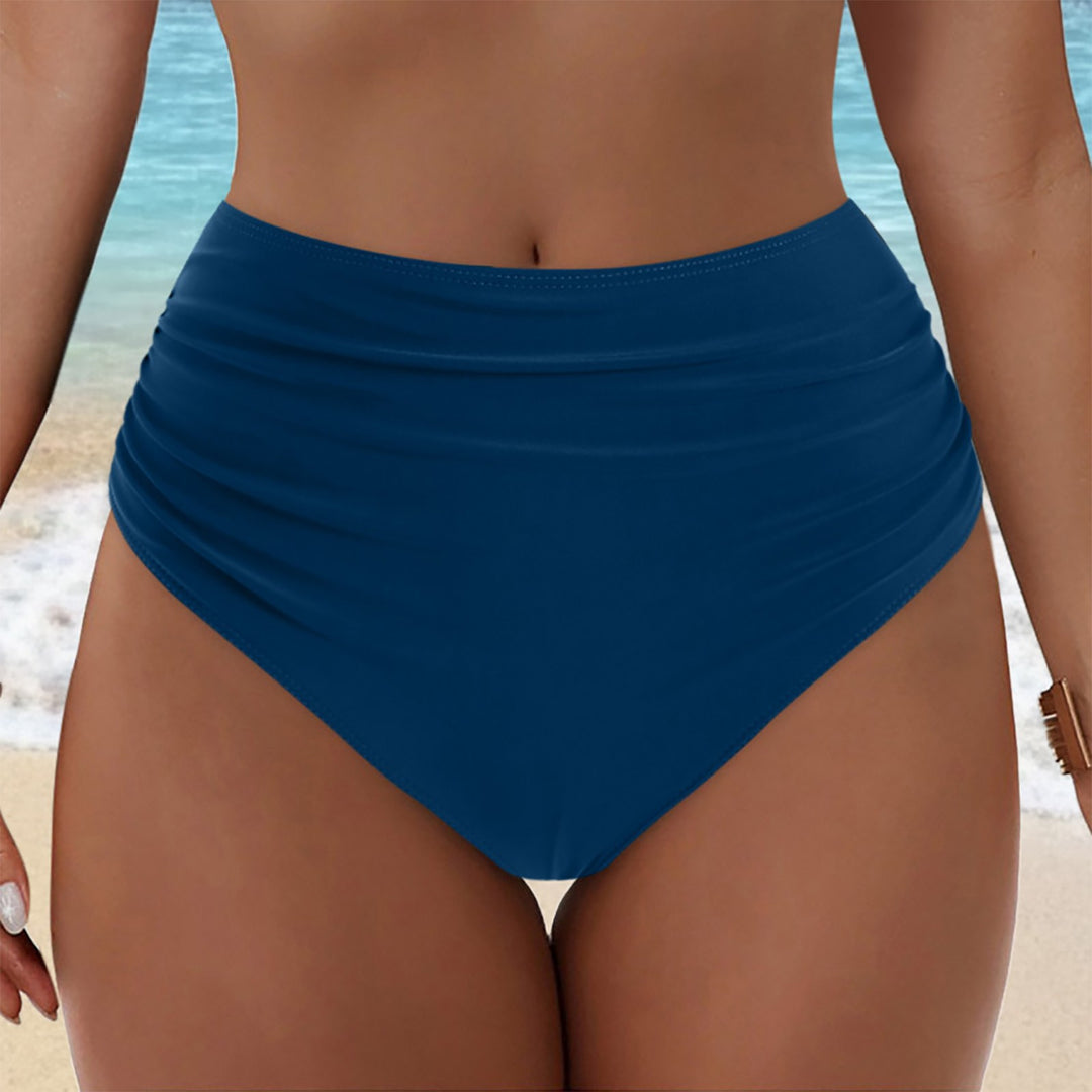 Damen Hochgeschnittenes Bikini-Höschen mit Rüschendetails Echo Archiv