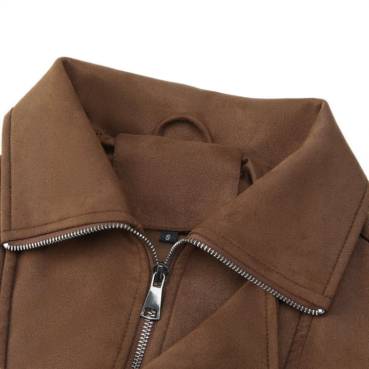 Damen Luxus Kunstleder Jacke Echo Archiv