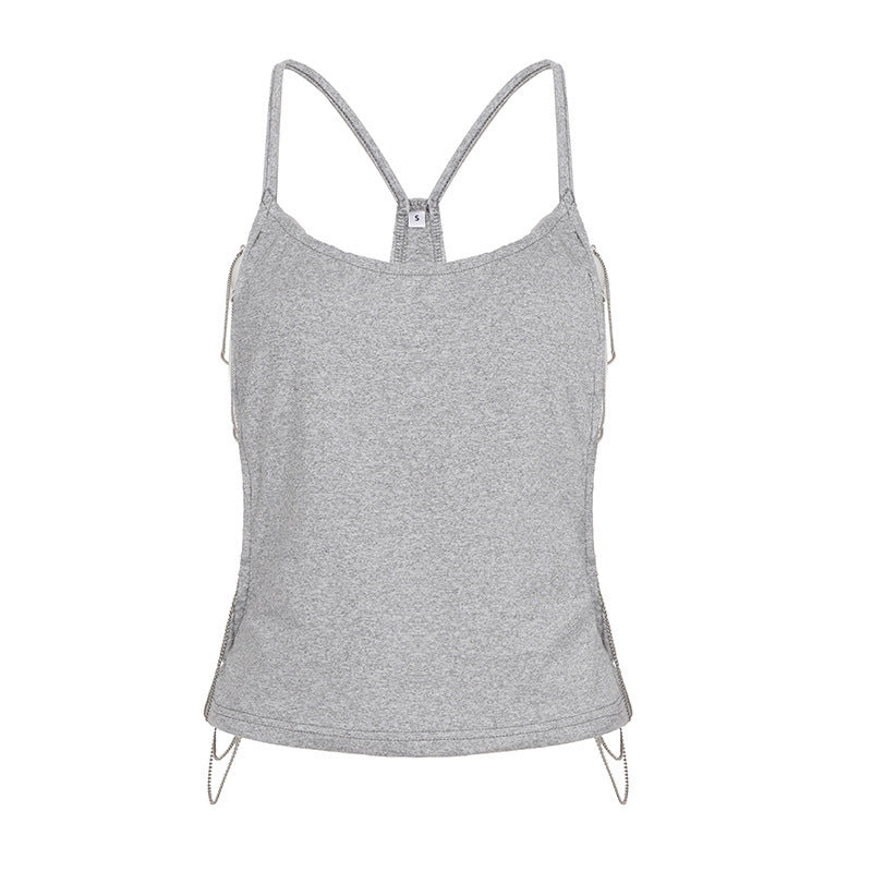 Damen lässiges Sporttop mit verstellbaren Trägern und dekorativem Detail Echo Archiv