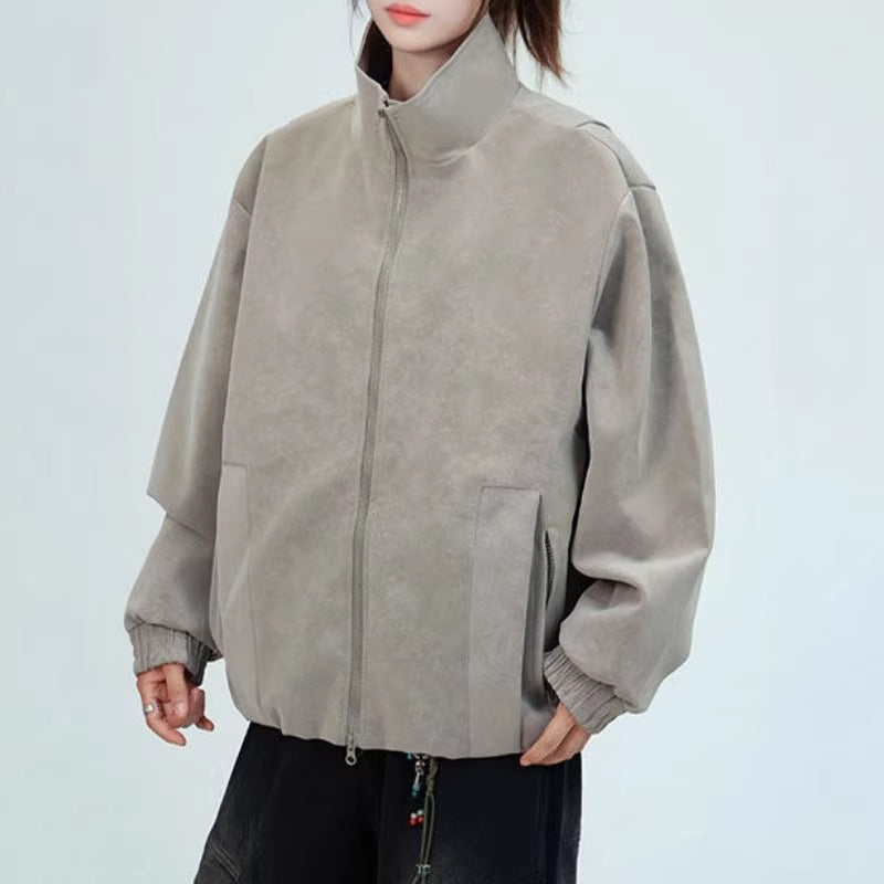 Damen Oversized Kunstlederjacke Echoarchiv
