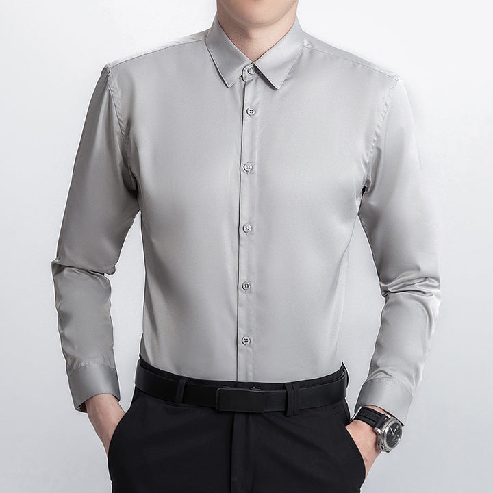 Herren Elegantes Langarmhemd aus atmungsaktivem Material Echoarchiv