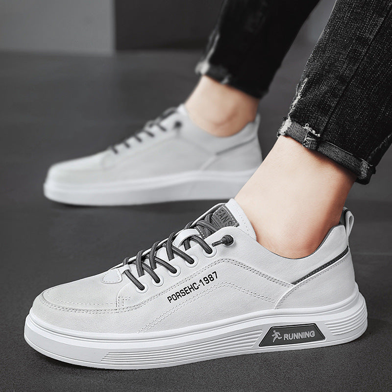 Unisex leichte Canvas-Sneaker mit erhöhtem Plateau-Laufsohle und atmungsaktivem Textiloberteil – Norré