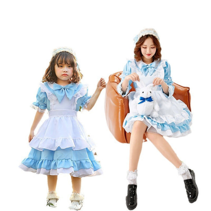 Mädchen niedliches Märchenhaftes Kleid mit Rüschen und Schleifen Echo Archiv
