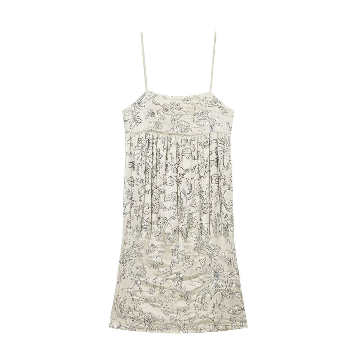 Damen Spaghettiträgerkleid mit verspieltem floralem Design und lockerer Passform Echo Archiv