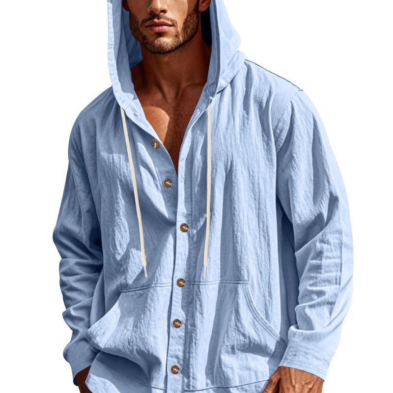 Herren lässige Sommerjacke mit Kapuze Echoarchiv