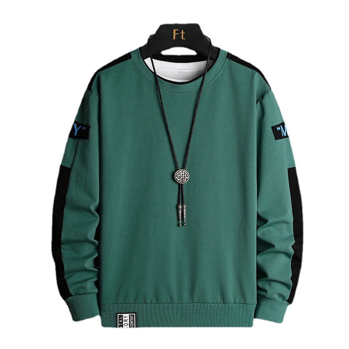 Herren Lockeres Sweatshirt im Urban-Layer-Look mit Schulterpaneelen und geripptem Saum Echo Archiv