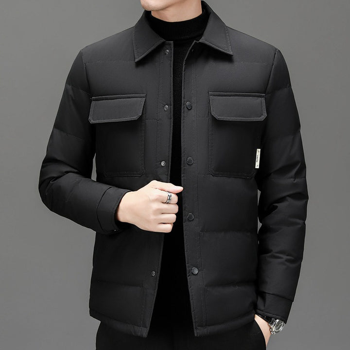 Herren isolierte Steppjacke mit praktischen Taschen Echoarchiv