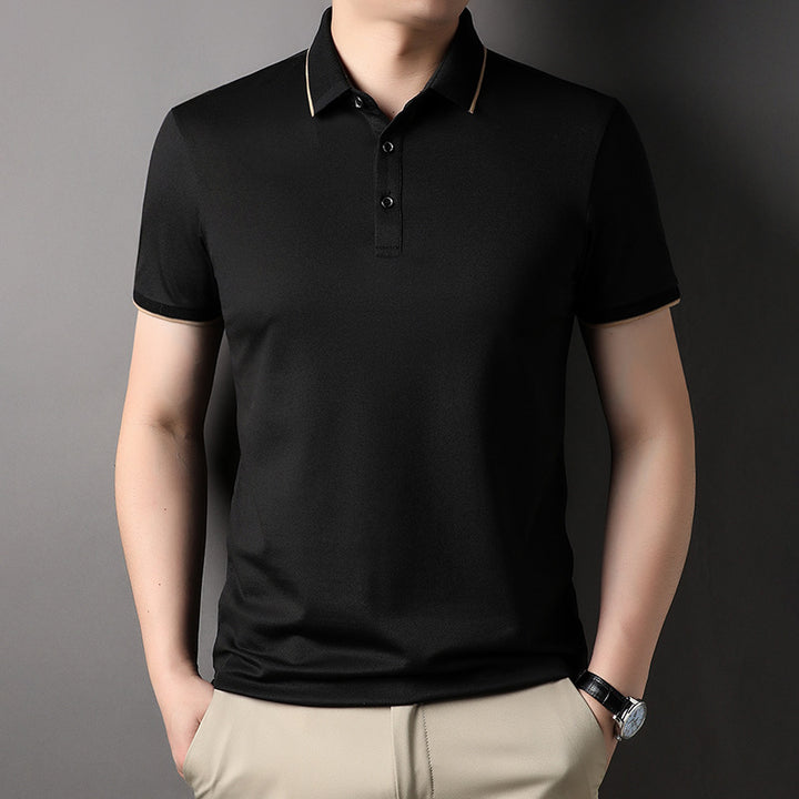Herren Poloshirt mit feinem Piqué-Gewebe und kontrastierendem Kragen Echoarchiv