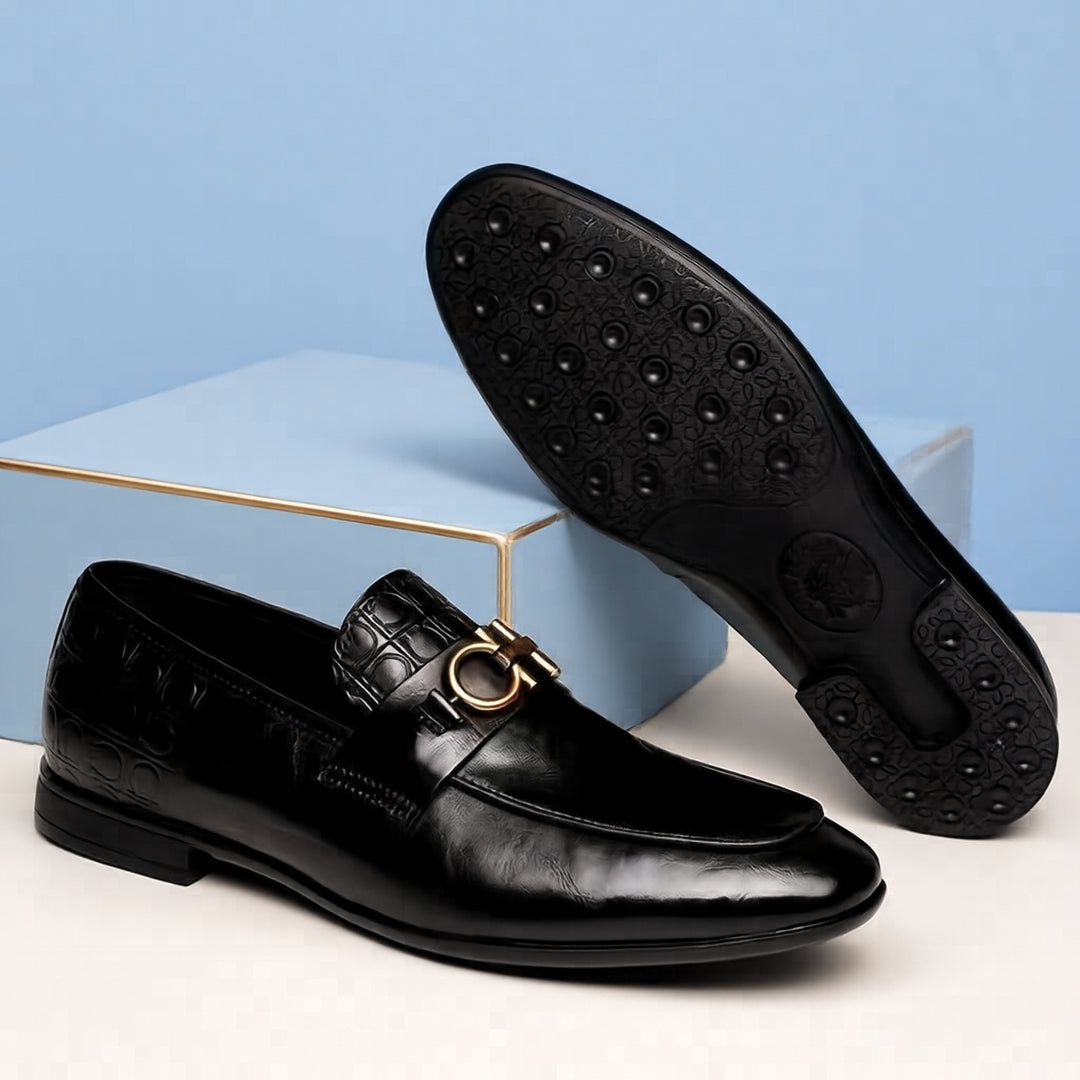 Herren Elegante Premium Leder Mokassins Echoarchiv