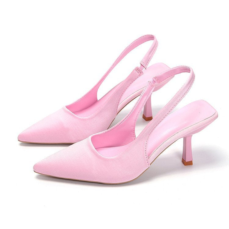 Damen Slingback-Pumps mit spitzer Zehenpartie und schmalem Kitten-Heel – Lioré