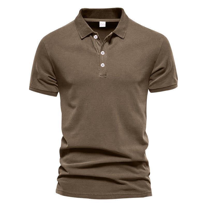 Herren Polohemd aus atmungsaktivem Baumwollmix mit elegantem Kragen Echoarchiv