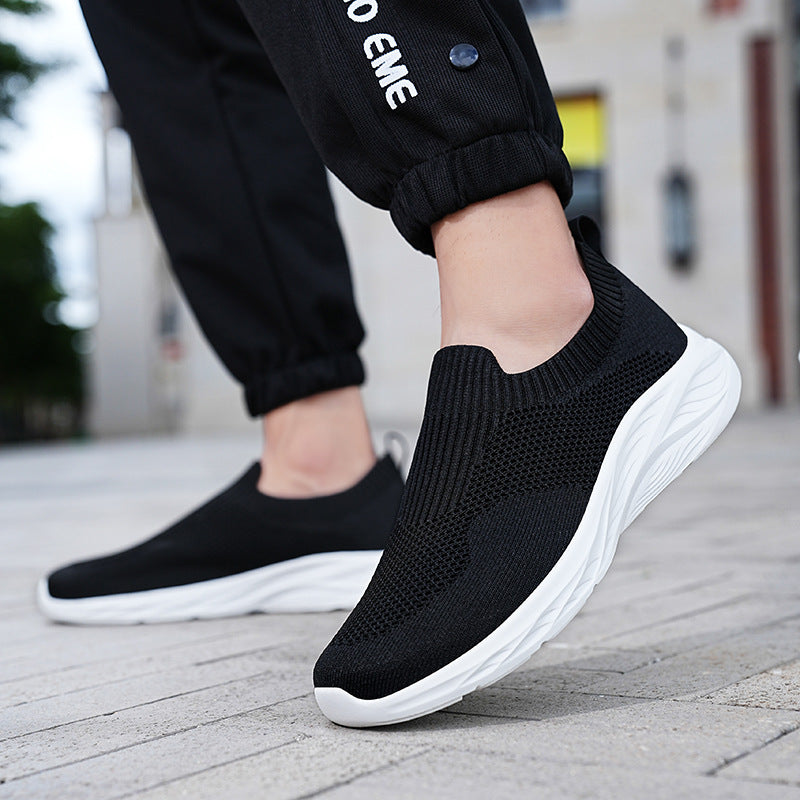 Unisex nan elastischer Strick-Schlupfschuh mit ergonomischer Dämpfungssohle und Fersenlasche Echo Archiv