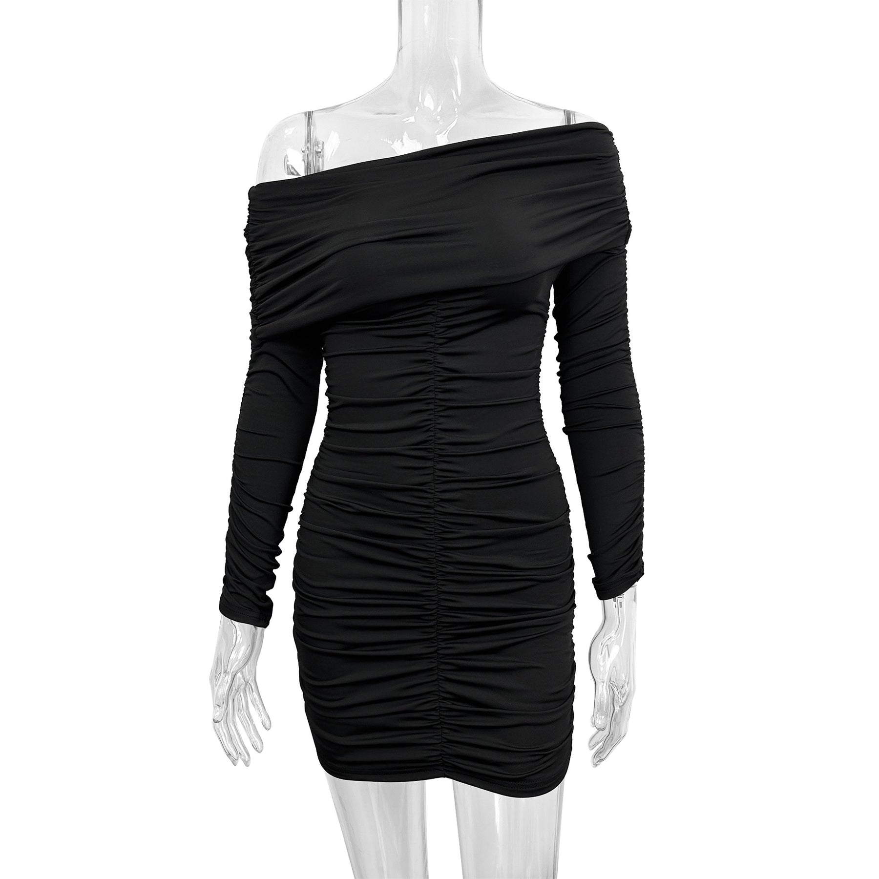 Damen Off-Shoulder Minikleid mit raffinierten Rüschendetails Echo Archiv