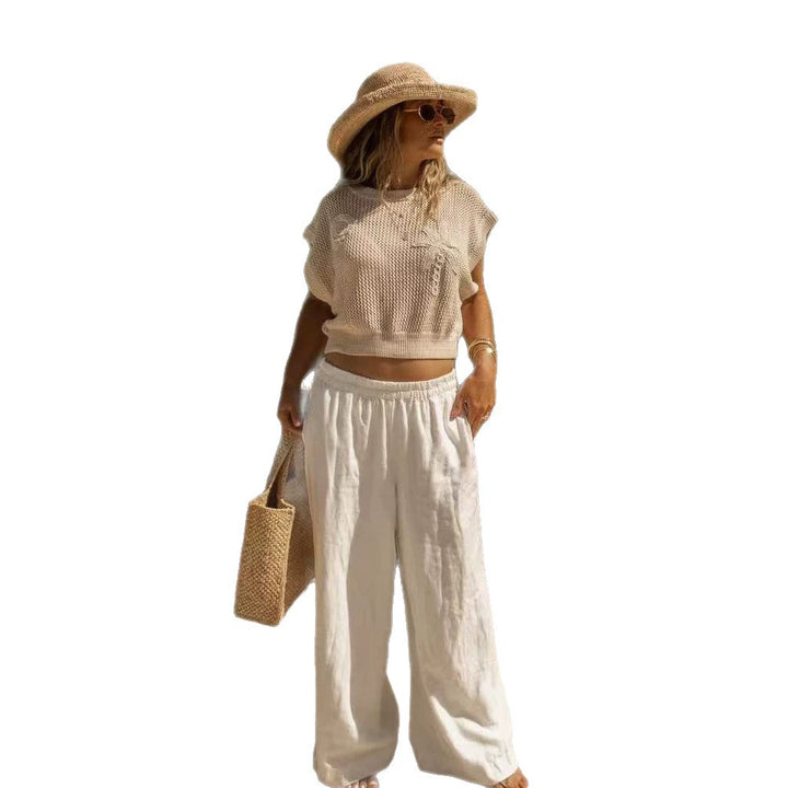 Damen lockeres Stricktop mit luftiger Struktur Echo Archiv