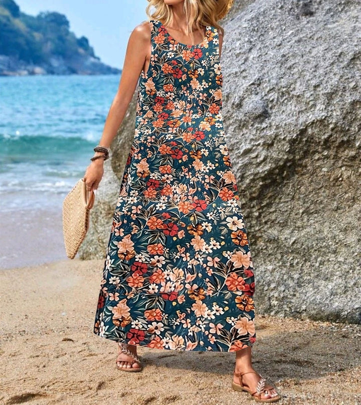 Damen Maxikleid mit einzigartigen Schmetterlingsdruck Echo Archiv