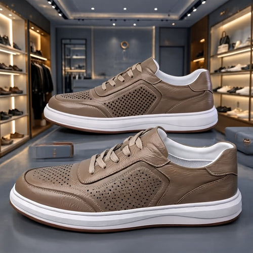 Herren Elegante und bequeme Leder Sneakers Echoarchiv