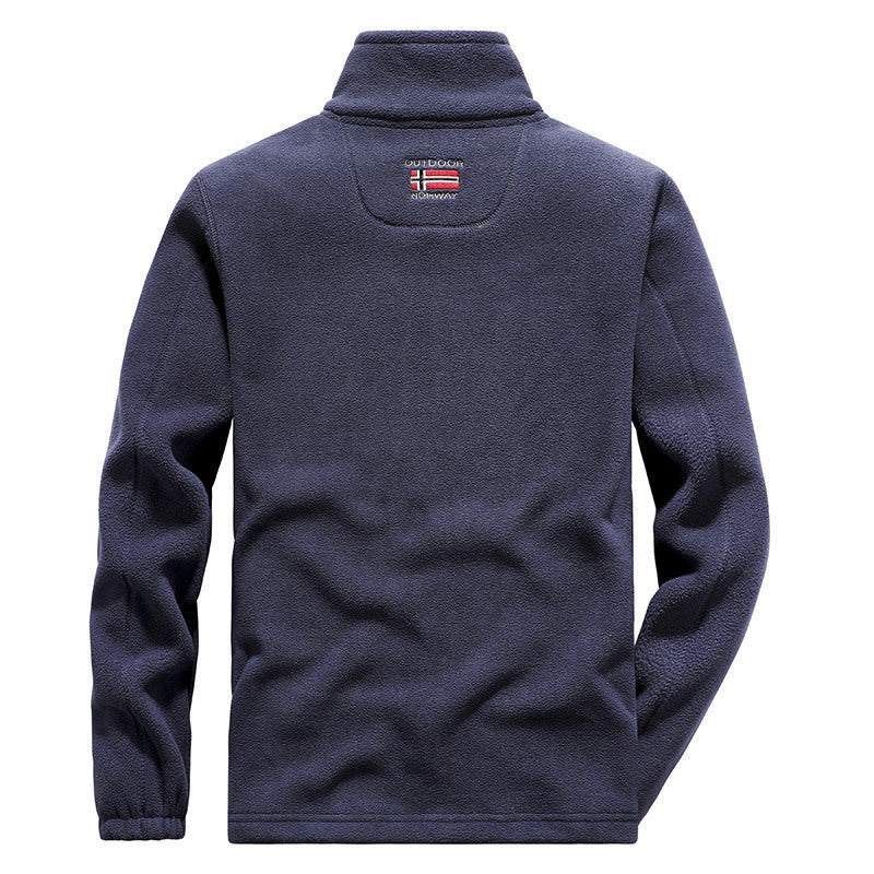 Herren nan hochwertige Microfleece-Outdoorjacke mit Stehkragen, durchgehendem Reißverschluss und isolierendem Fleece-Innenfutter Echo Archiv