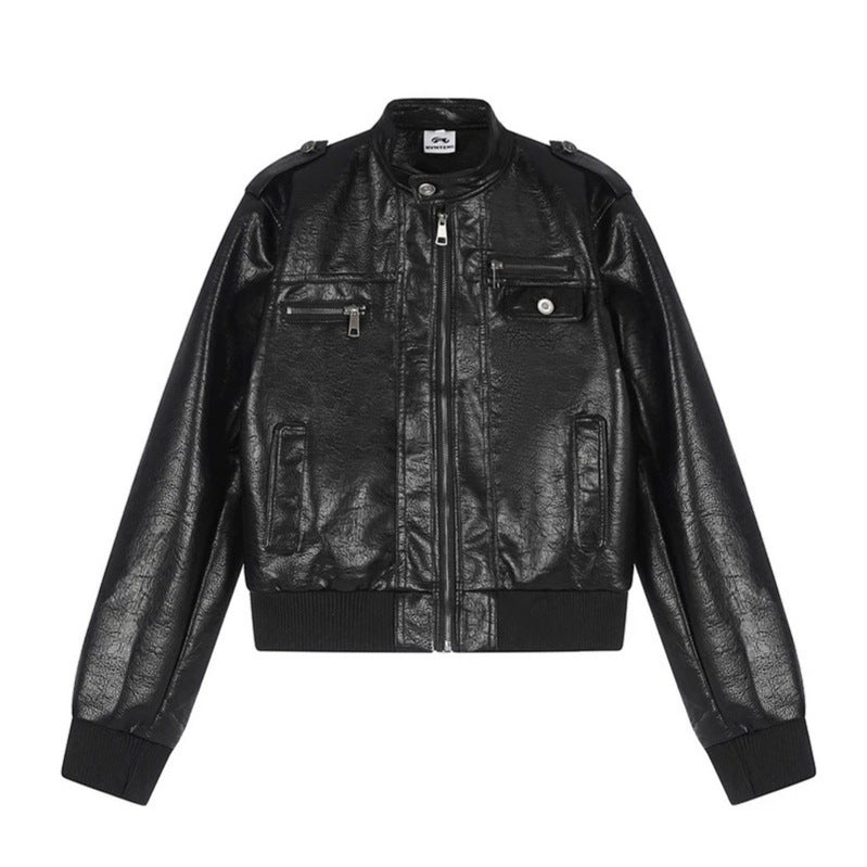 Herren Lederoptik-Bomberjacke Echoarchiv