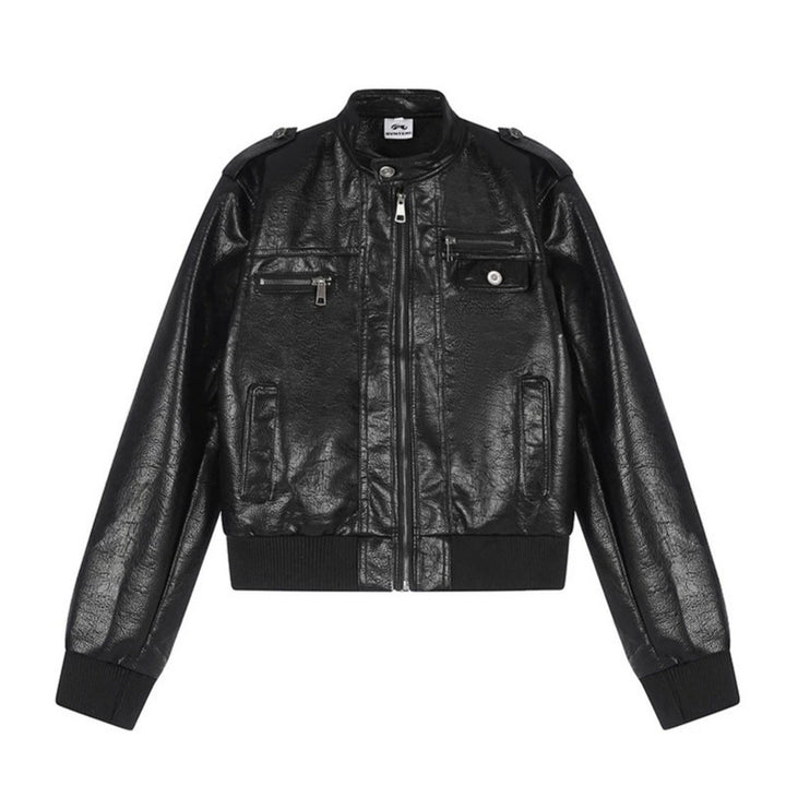 Herren Lederoptik-Bomberjacke Echoarchiv