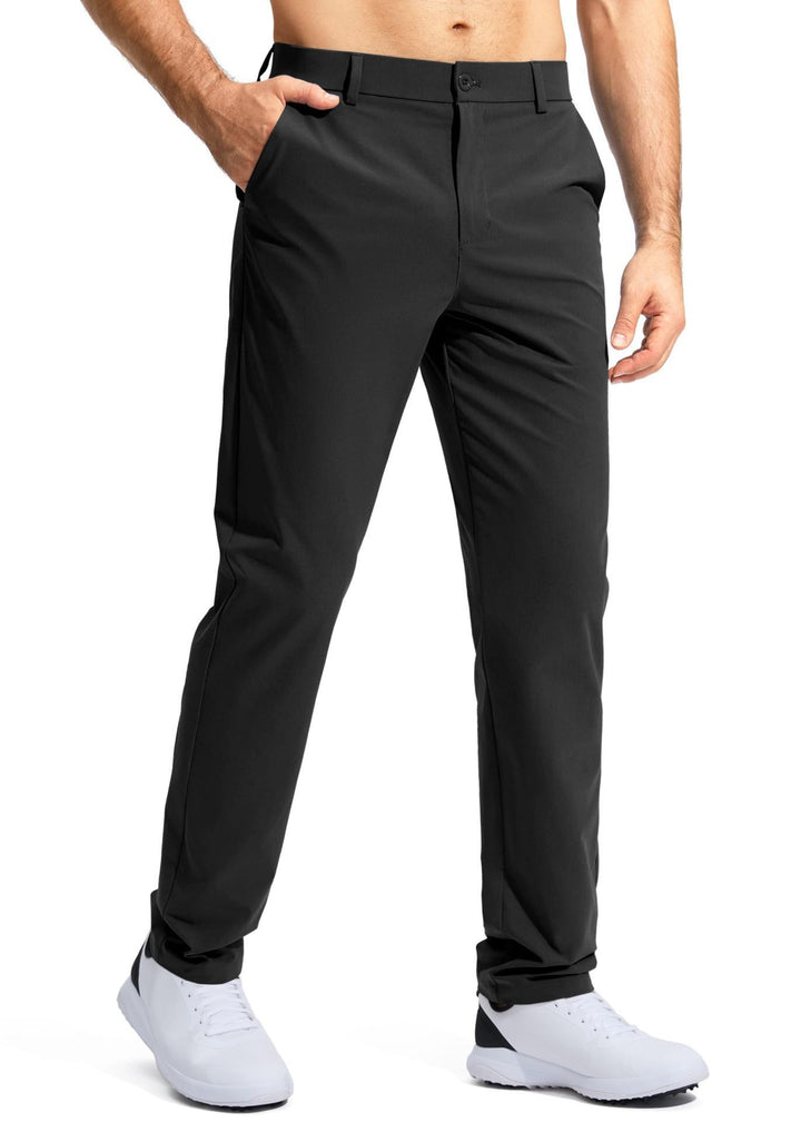 Herren nan elastische Golftwill-Hose mit geradem Schnitt, knitterfreiem Material und verdeckter Reißverschlusstasche Echo Archiv