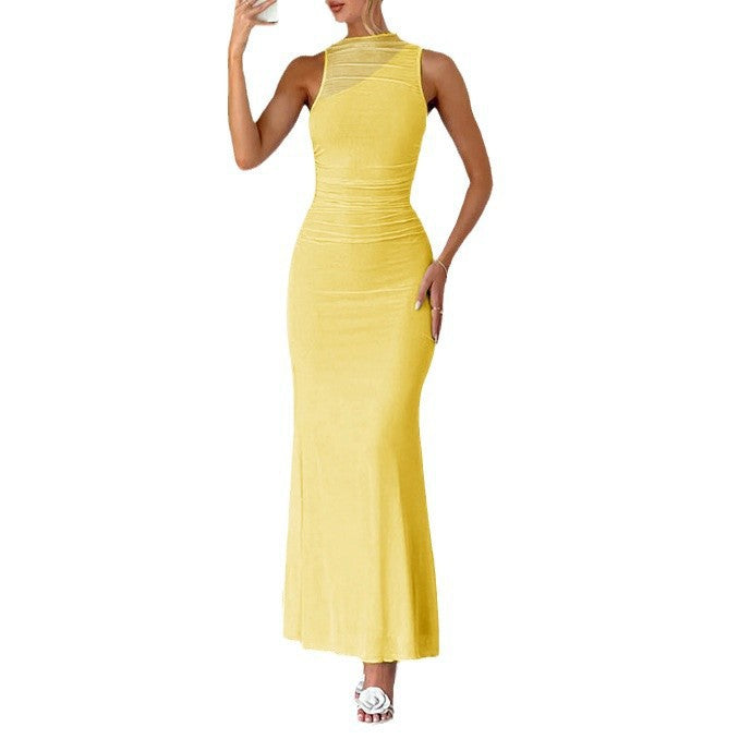 Damen Elegantes Maxikleid mit Raffung Echo Archiv