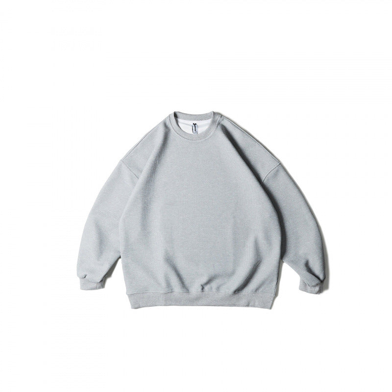 Unisex Weitgeschnittenes Sweatshirt mit Waffelstruktur, Rundhals und gerippten Bündchen Echo Archiv