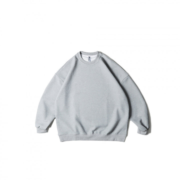 Unisex Weitgeschnittenes Sweatshirt mit Waffelstruktur, Rundhals und gerippten Bündchen Echo Archiv