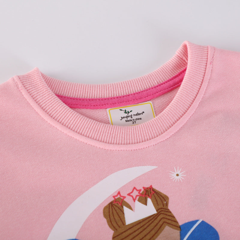 Mädchen Sweatshirt mit verspieltem Prinzessinnen-Motiv Echo Archiv