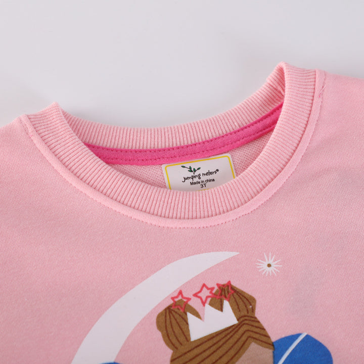 Mädchen Sweatshirt mit verspieltem Prinzessinnen-Motiv Echo Archiv