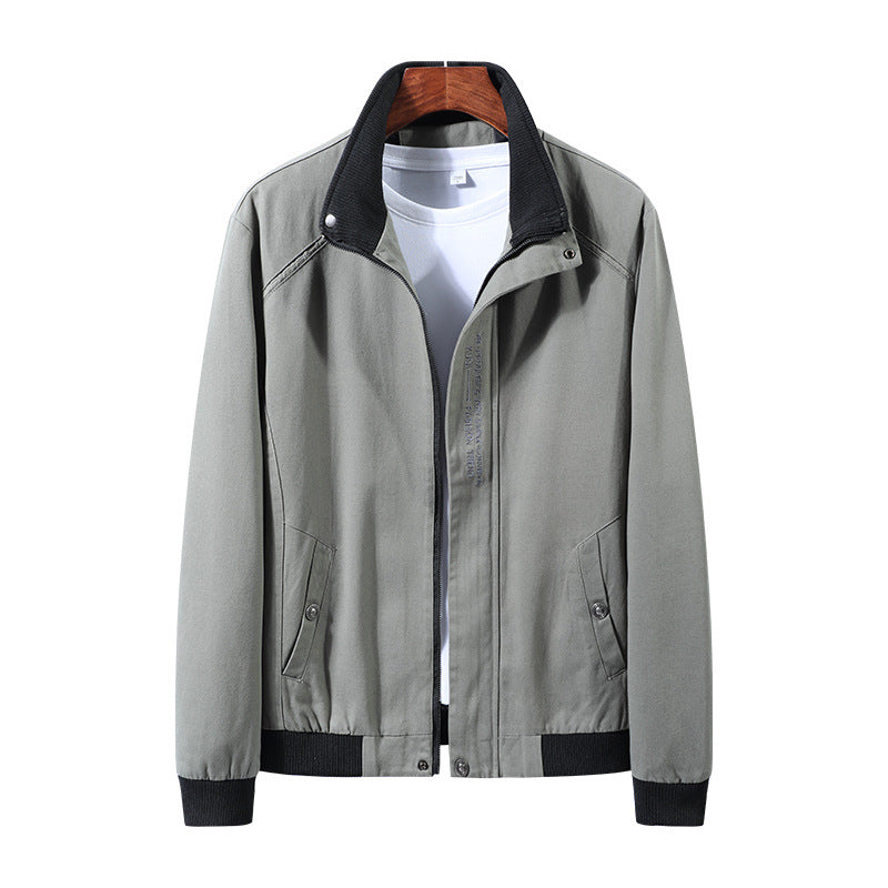 Herren moderne Übergangsjacke mit Stehkragen und praktischen Taschen Echoarchiv