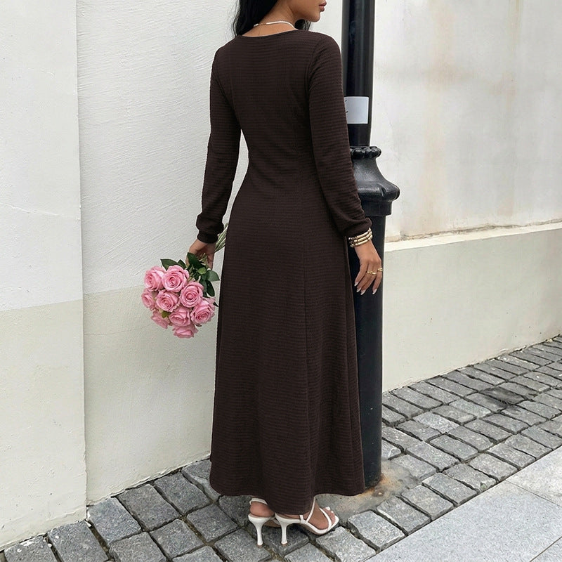 Damen Elegantes Maxikleid mit Schnürdetails Echo Archiv