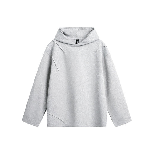 Unisex Oversize-Kapuzenpullover aus leichter French-Terry mit markanten Abnähern Echoarchiv