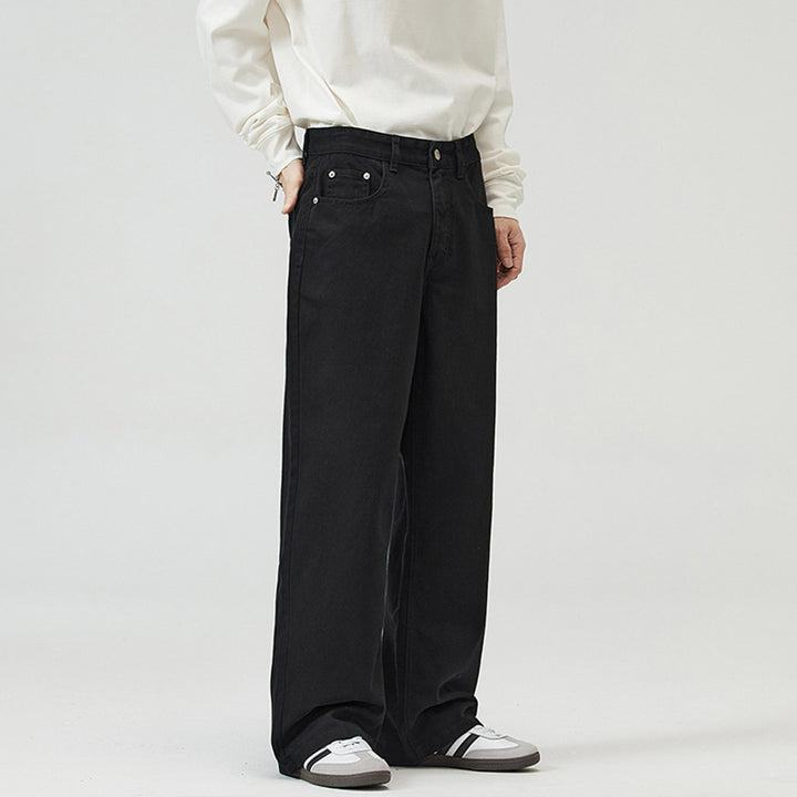 Herren Weit geschnittene Relaxed-Denim-Jeans im geraden Baggy-Schnitt mit hoher Bundlinie Echo Archiv