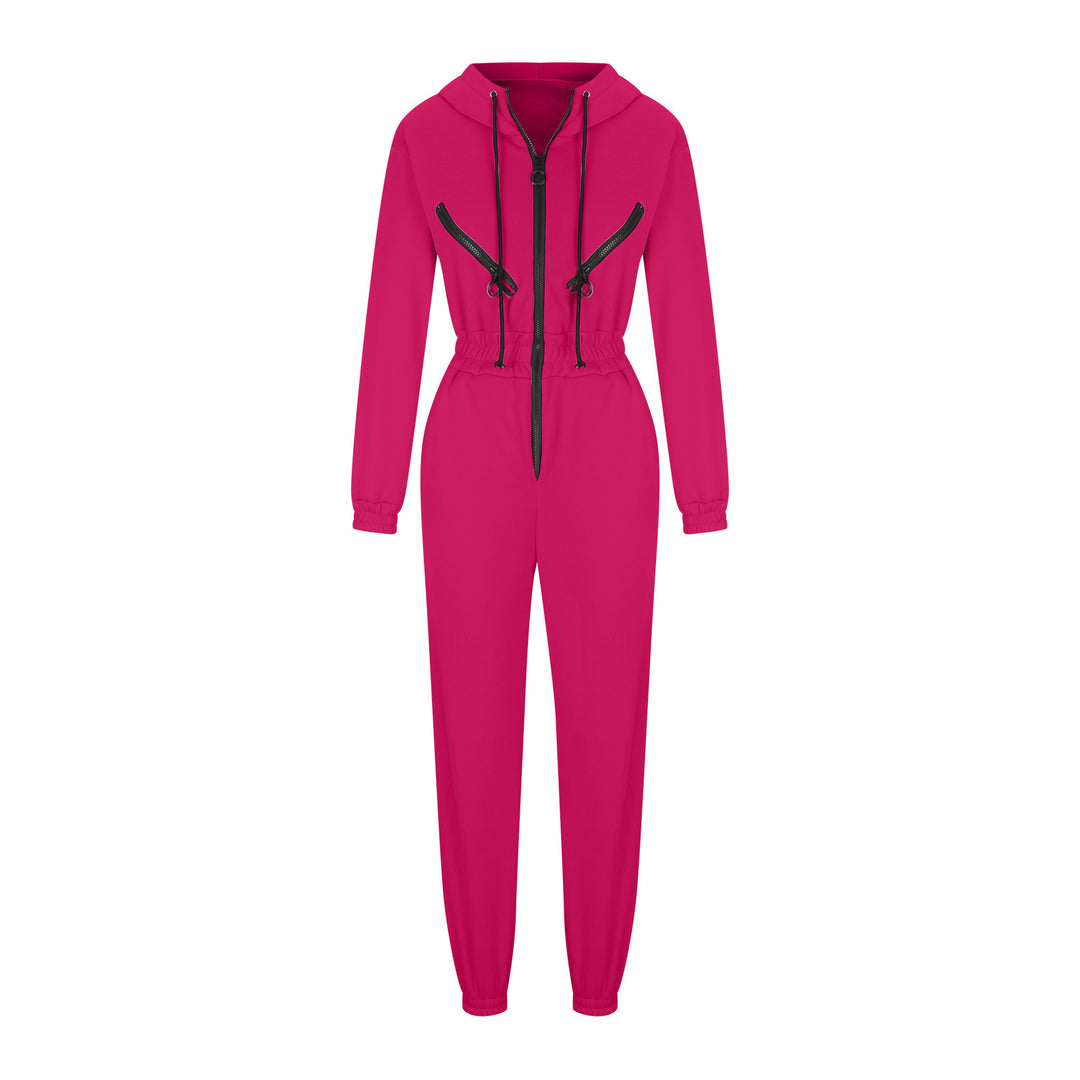 Damen nan kurzes Halbzip-Loungewear-Set mit elastischem Taillenbund und oversized Schnitt Echo Archiv