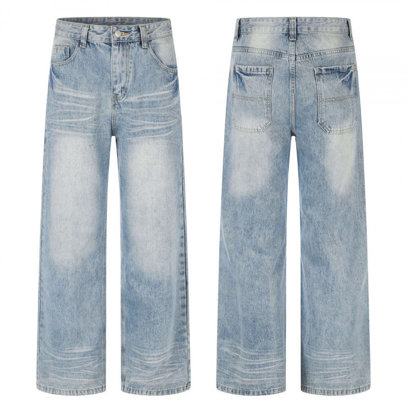 Damen Kurz geschnittene High‑Waist Culotte-Jeans mit weitem Bein, Retro‑Wash und softer Denimqualität Echo Archiv