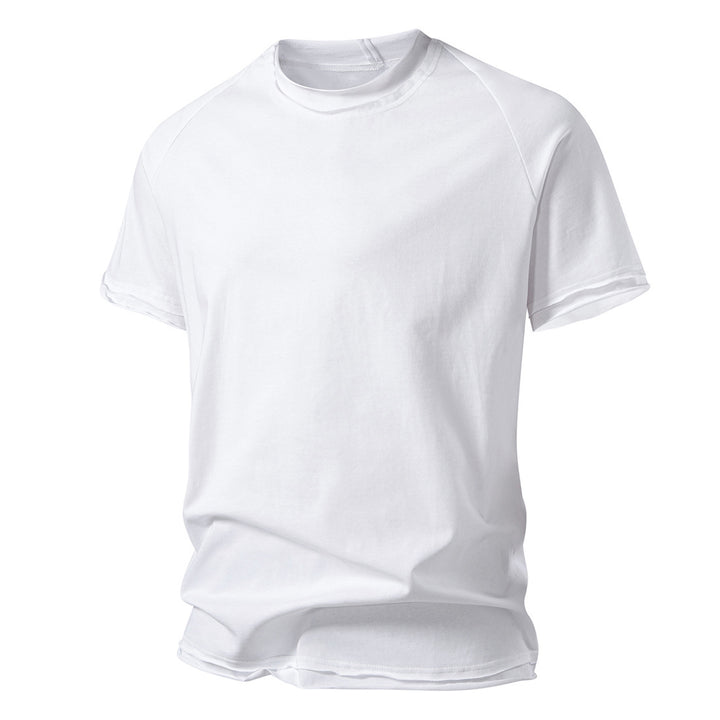Herren lässiges Kurzarmshirt mit modischem Schnitt und atmungsaktiver Baumwolle Echoarchiv