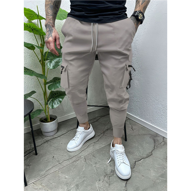 Herren modische Cargo-Jogginghose mit praktischen Taschen und elastischem Bund Echoarchiv