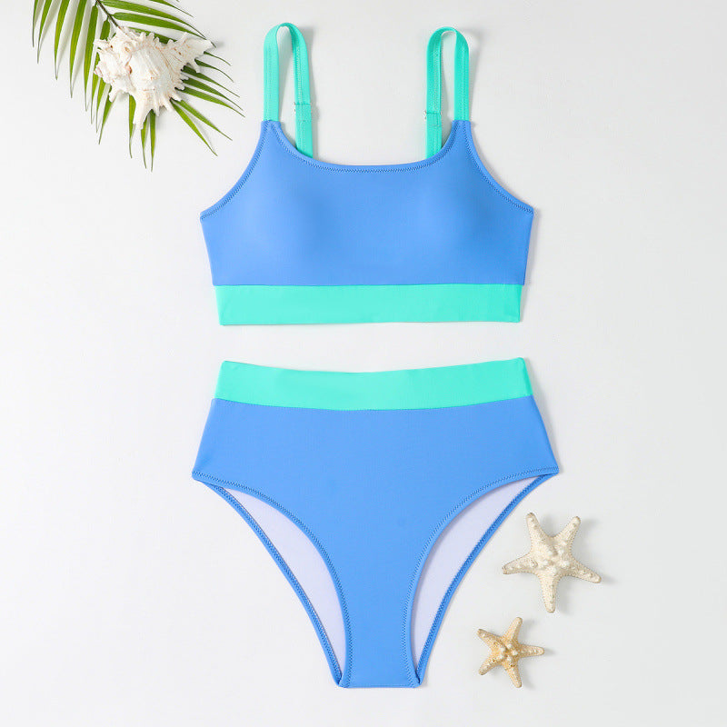 Damen Bikini-Set mit hohem Bund und sportlichem Schnitt Echo Archiv