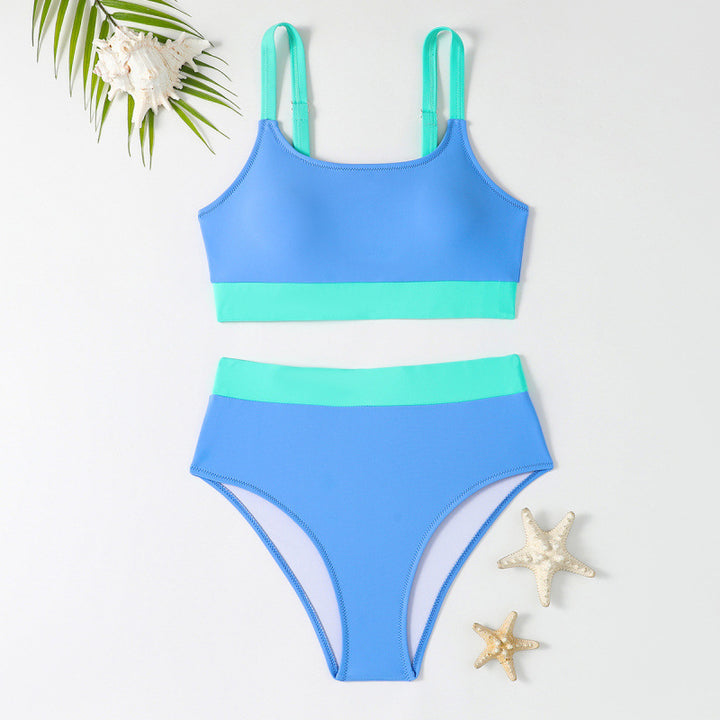 Damen Bikini-Set mit hohem Bund und sportlichem Schnitt Echo Archiv