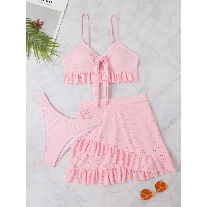 Damen Bikini-Set mit Oberteil und rüschigem Rock Echo Archiv